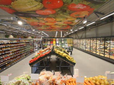 VVN team leverte leveringsutstyr og monteringsarbeider i den nye butikken til butikkjeden "TOP" i Sigulda.12